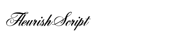 FleurishScript font preview