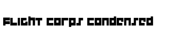 Flight Corps Condensed font preview