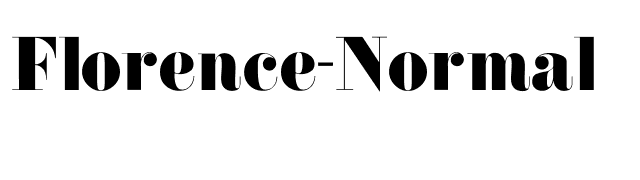 Florence-Normal font preview