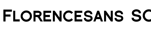 Florencesans SC Black font preview