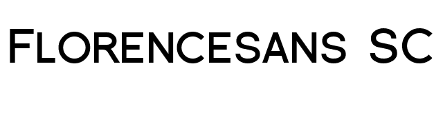 Florencesans SC Bold font preview