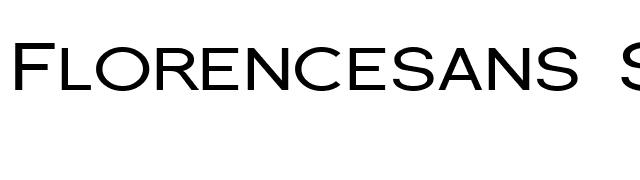 Florencesans SC Exp font preview