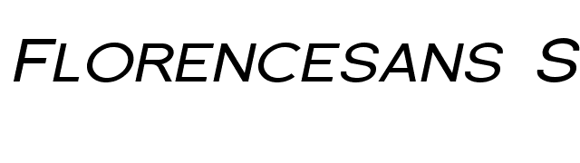 Florencesans SC Exp Italic font preview