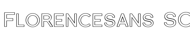 Florencesans SC Outline font preview