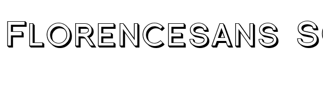 Florencesans SC Shaded font preview