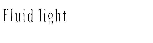 Fluid light font preview