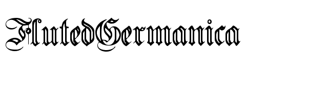 FlutedGermanica font preview