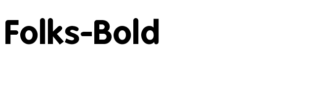 Folks-Bold font preview