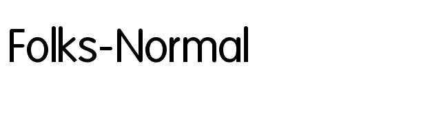 Folks-Normal font preview