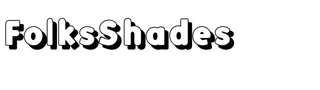 FolksShades font preview