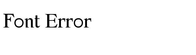 Font Error font preview