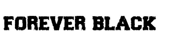 Forever Black font preview