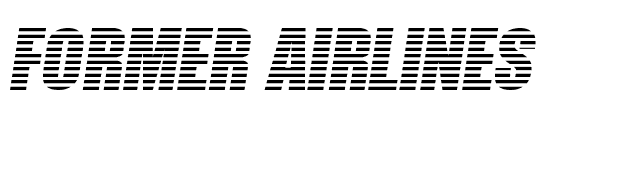 Former Airlines font preview