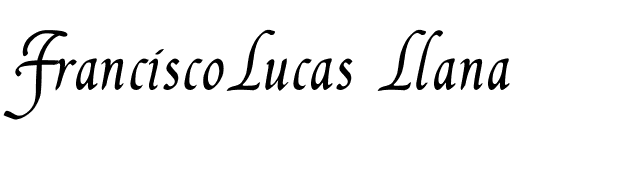 FranciscoLucas Llana font preview