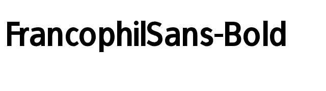 FrancophilSans-Bold font preview