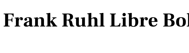 Frank Ruhl Libre Bold font preview