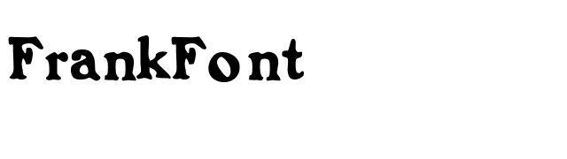 FrankFont font preview