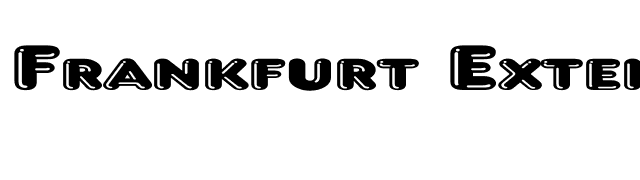 Frankfurt Extended font preview