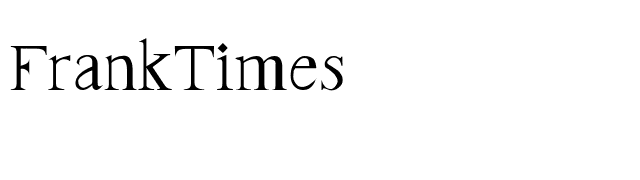 FrankTimes font preview