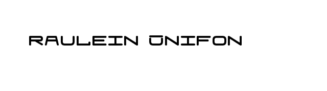 Fraulein Unifon font preview