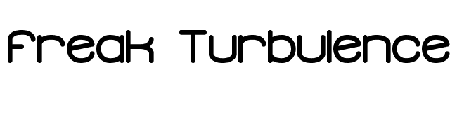 Freak Turbulence BRK font preview