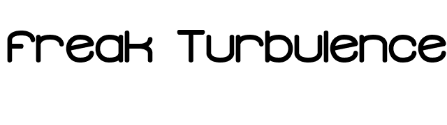 Freak Turbulence -BRK- font preview