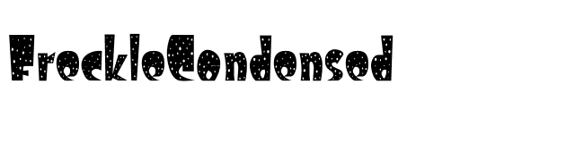 FreckleCondensed font preview