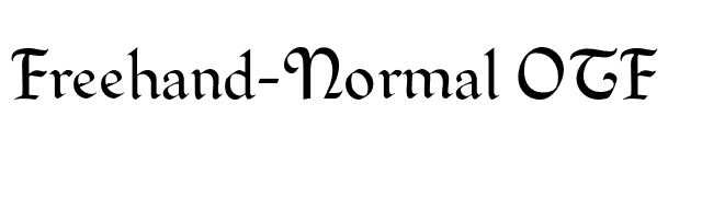 Freehand-Normal OTF font preview