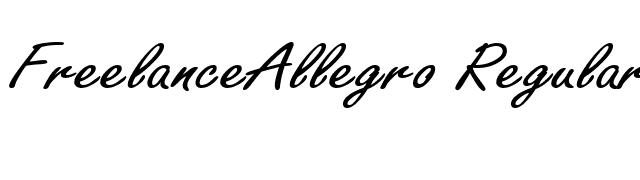 FreelanceAllegro Regular font preview