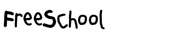 FreeSchool font preview