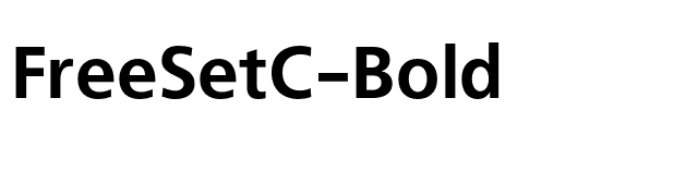 FreeSetC-Bold font preview