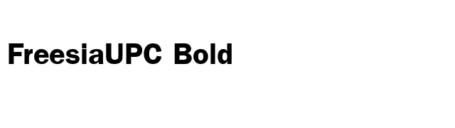 FreesiaUPC Bold font preview