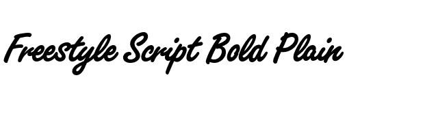 Freestyle Script Bold Plain font preview