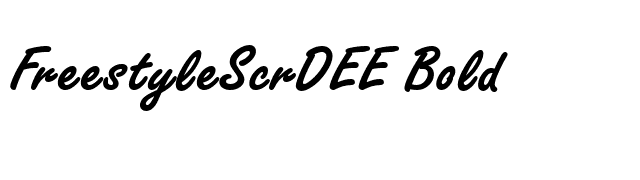 FreestyleScrDEE Bold font preview