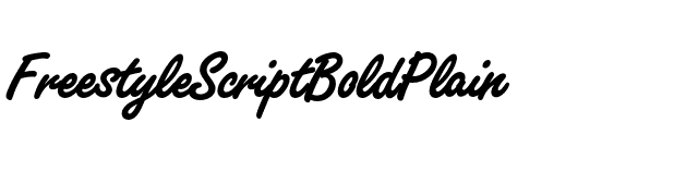 FreestyleScriptBoldPlain font preview