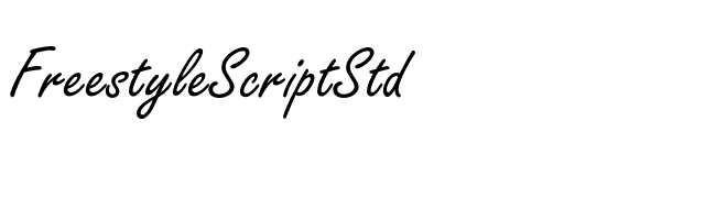 FreestyleScriptStd font preview