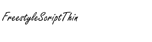 FreestyleScriptThin font preview