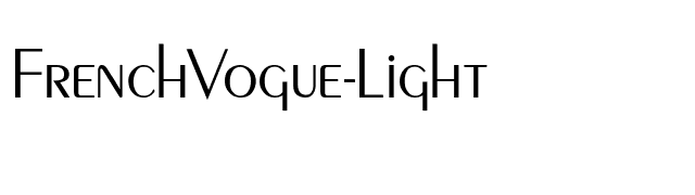 FrenchVogue-Light font preview