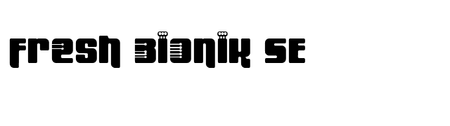 Fresh Bionik SE font preview