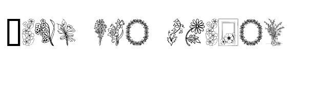 From the garden font preview