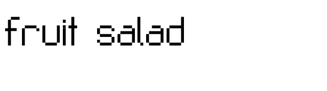 Fruit Salad font preview