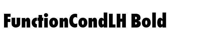 FunctionCondLH Bold font preview