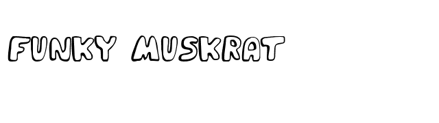 Funky Muskrat font preview