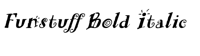 Funstuff Bold Italic font preview