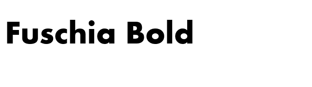 Fuschia Bold font preview