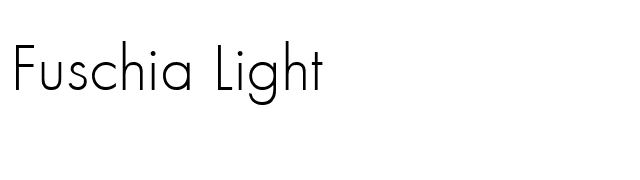 Fuschia Light font preview