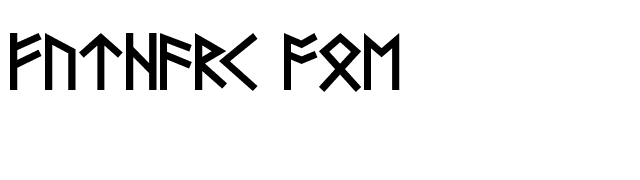 Futhark AOE font preview