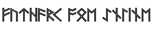 Futhark AOE Inline font preview