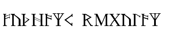 Futhark Regular font preview