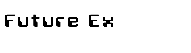 Future Ex font preview